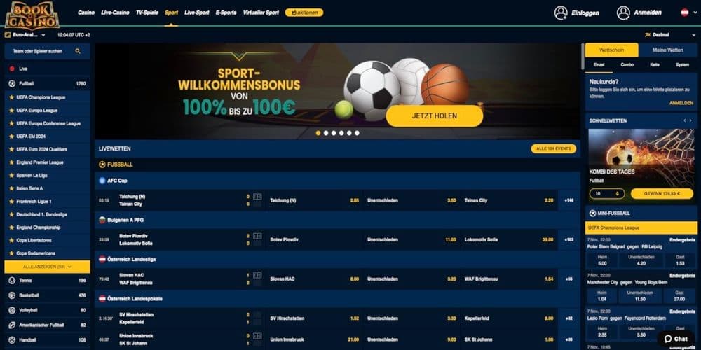 BookOfCasino Sportwetten Bonus