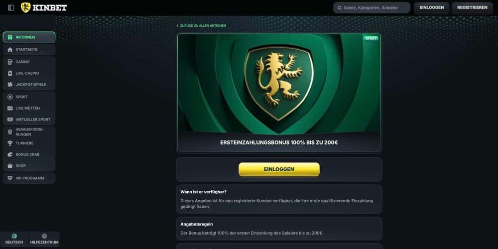 Kinbet Bonus
