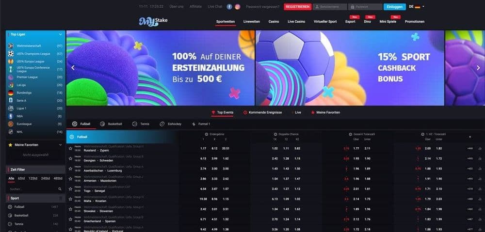 Mystake Sportwetten Bonus