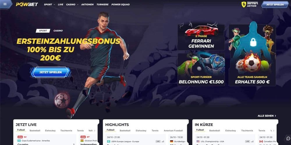 Powbet Bonus
