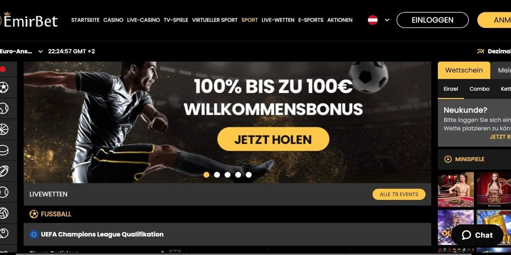 EmirBet Sportwetten Bonus