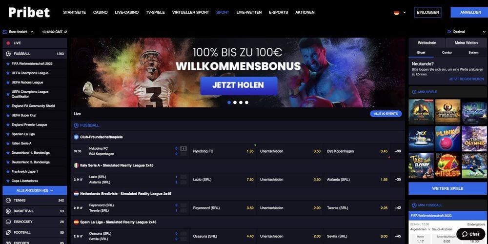 Pribet Sportwetten Bonus