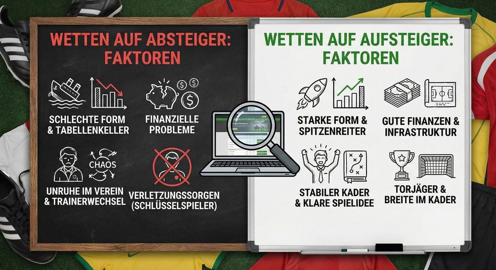 Aufsteiger und Absteiger Wetten