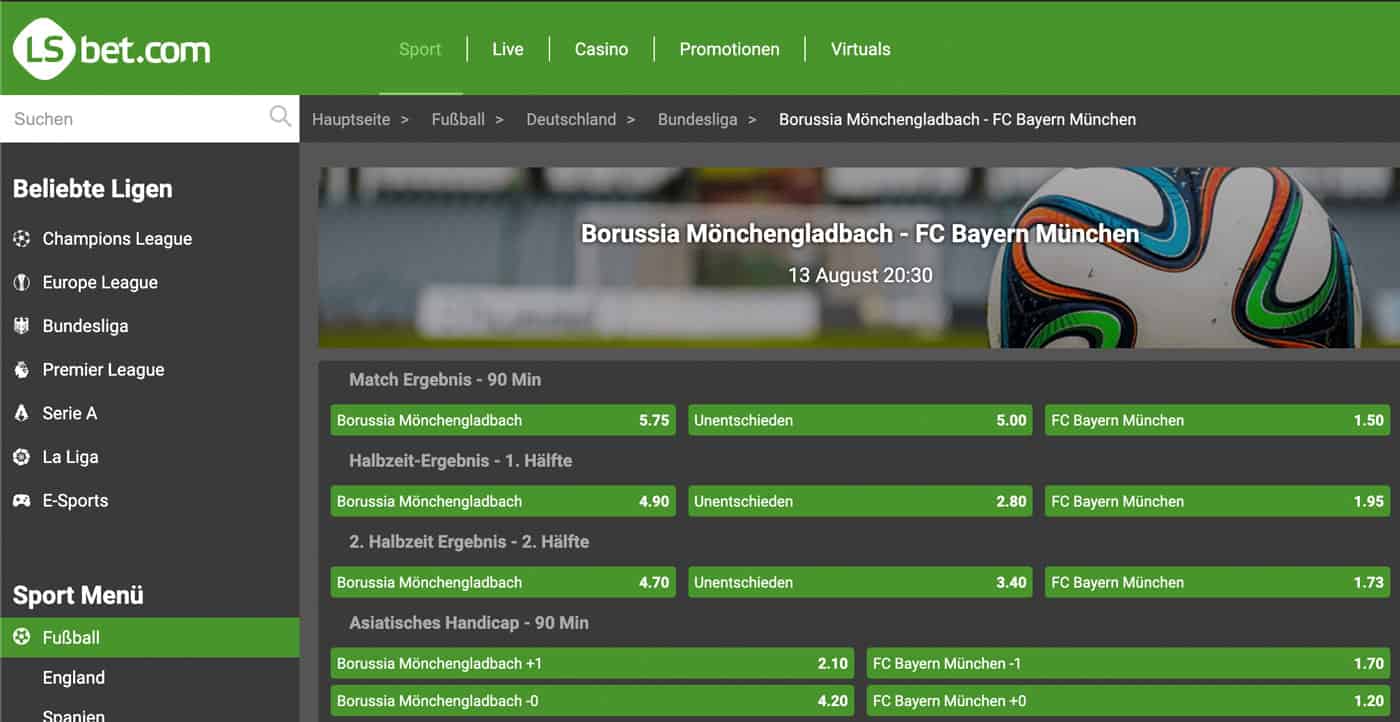 LSbet Bundesliga Wetten