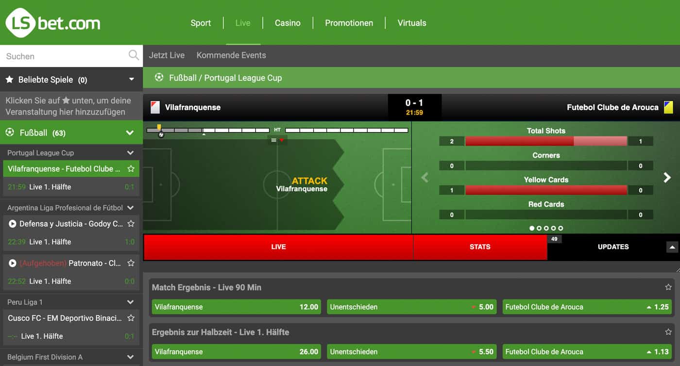 LSbet Live Wetten