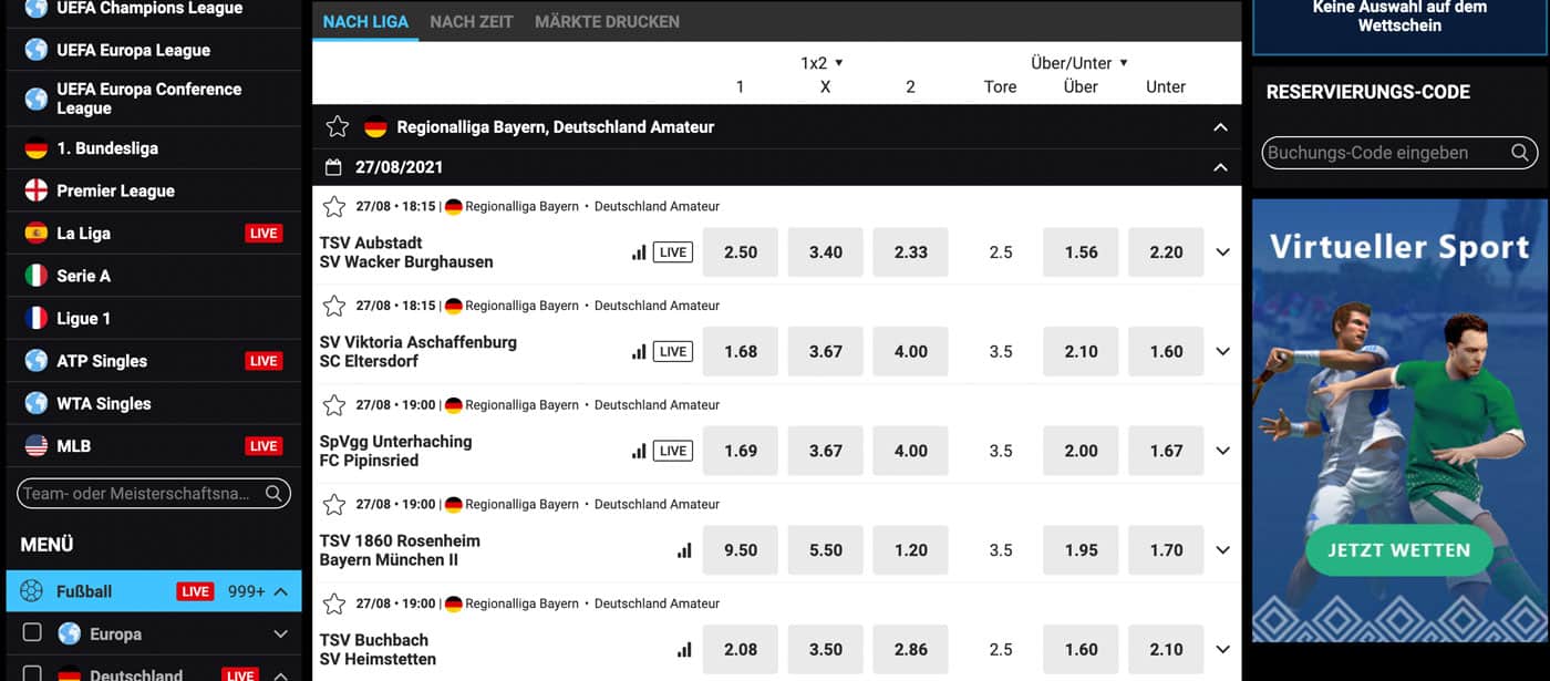 Librabet Regionalliga Wetten