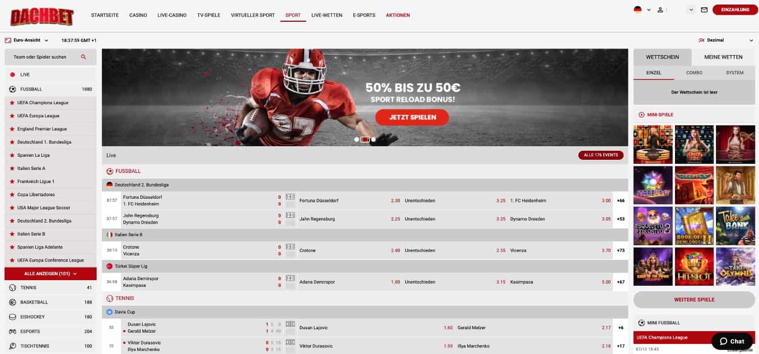 Dachbet Sportwetten