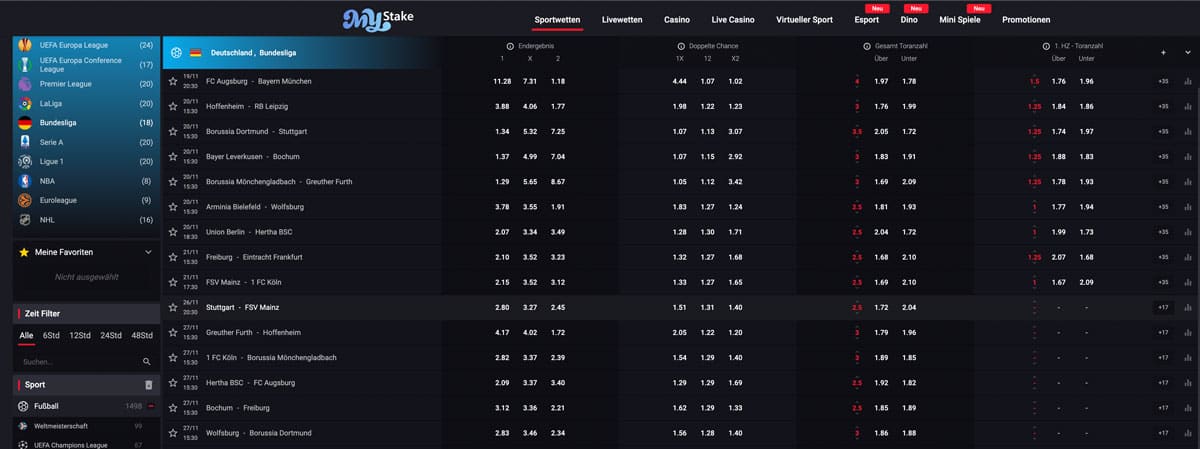 Mystake Bundesliga Wetten