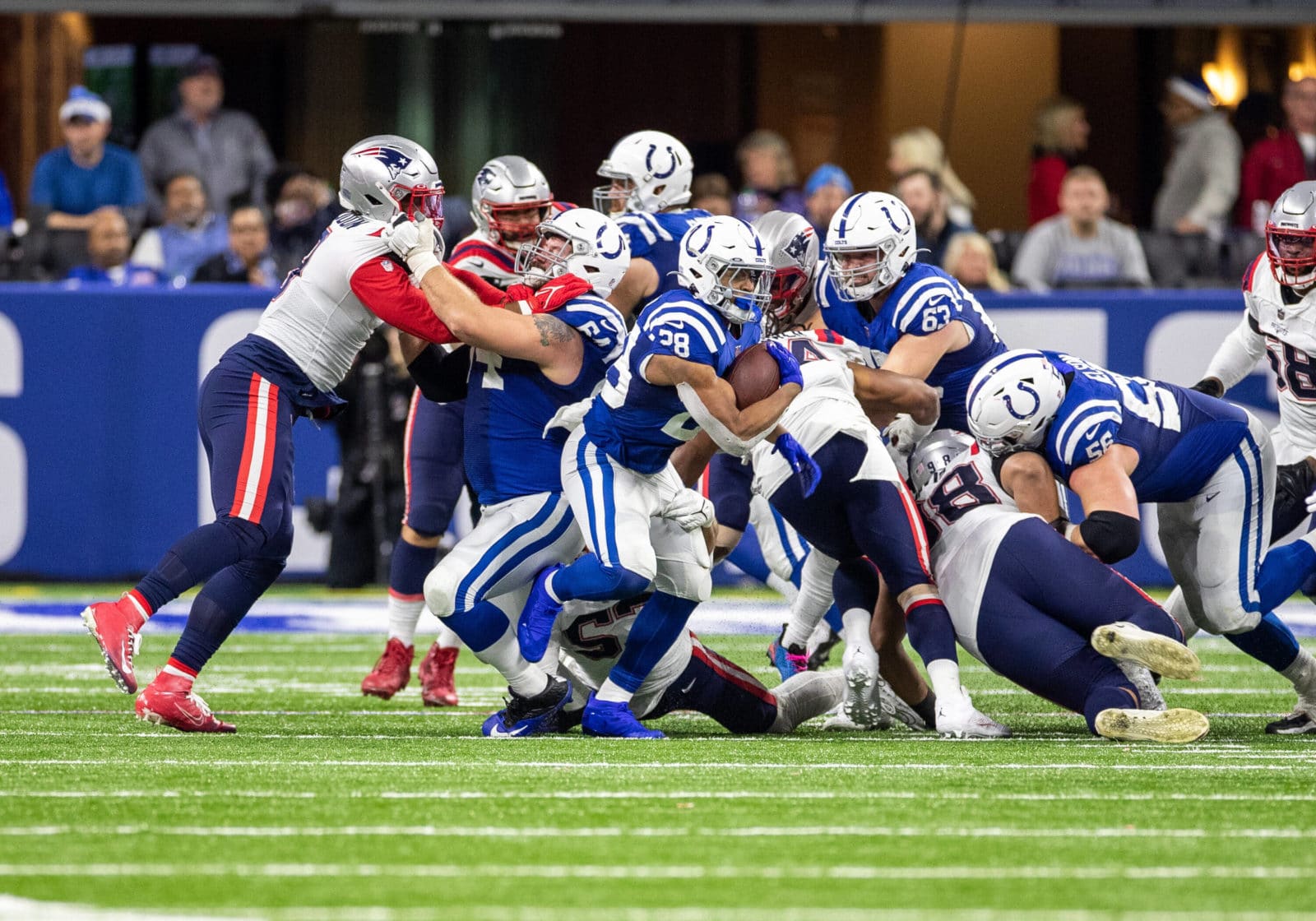 Die Indianapolis Colts im Spiel gegen die New England Patriots