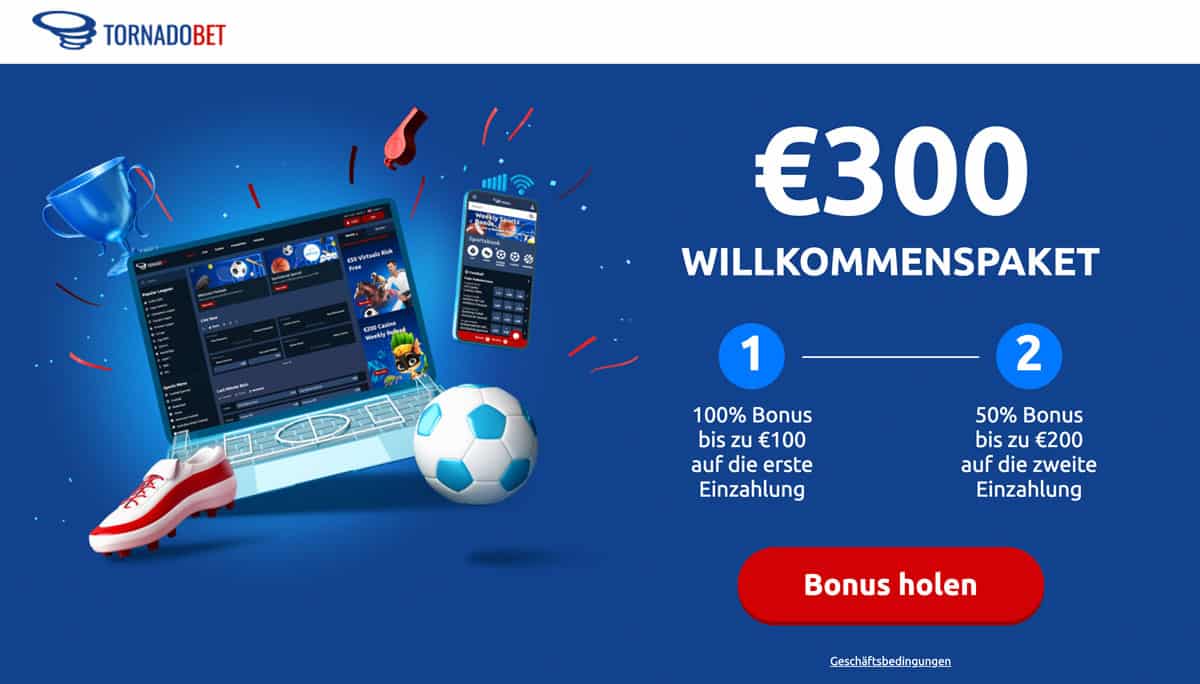 TornadoBet Sportwetten Bonus