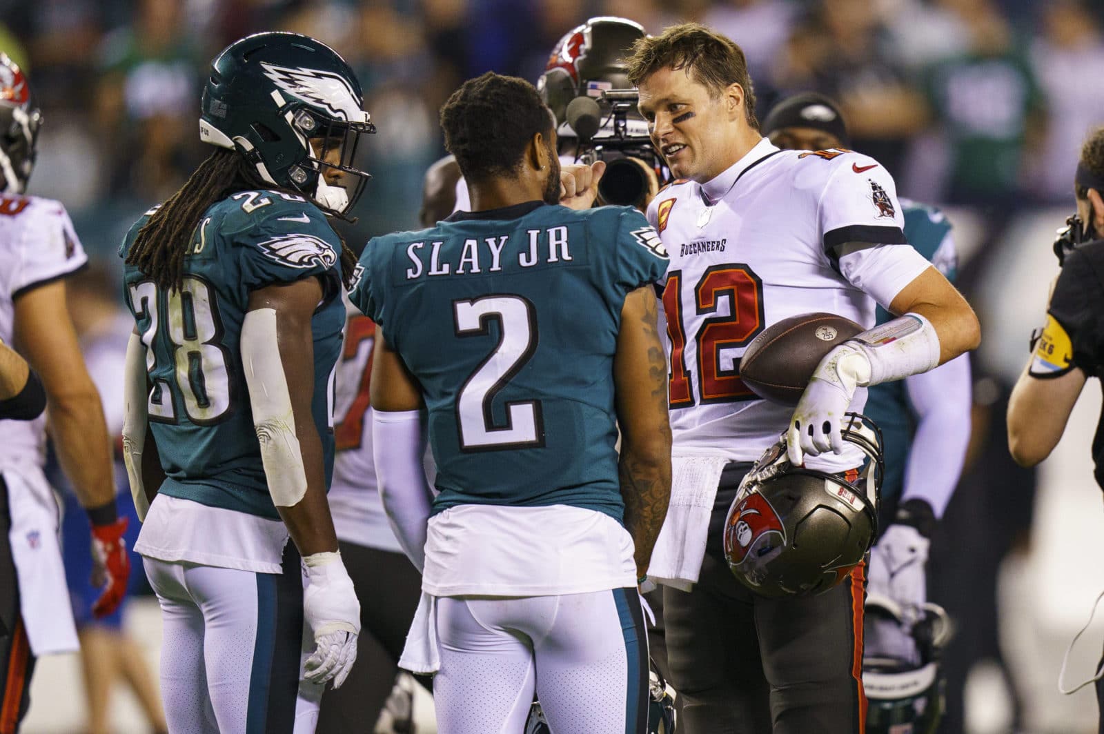 Die Philadelphia Eagles im Spiel gegen die Tampa Bay Buccaneers