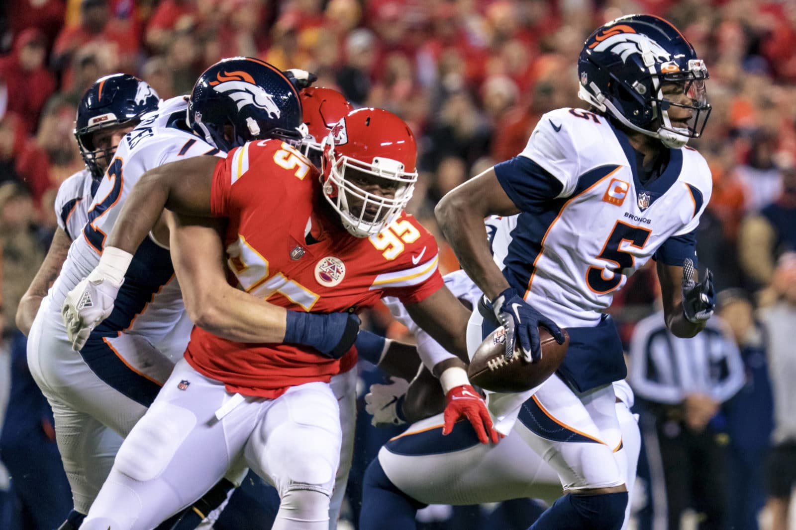 Die Denver Broncos im Spiel gegen die Kansas City Chiefs