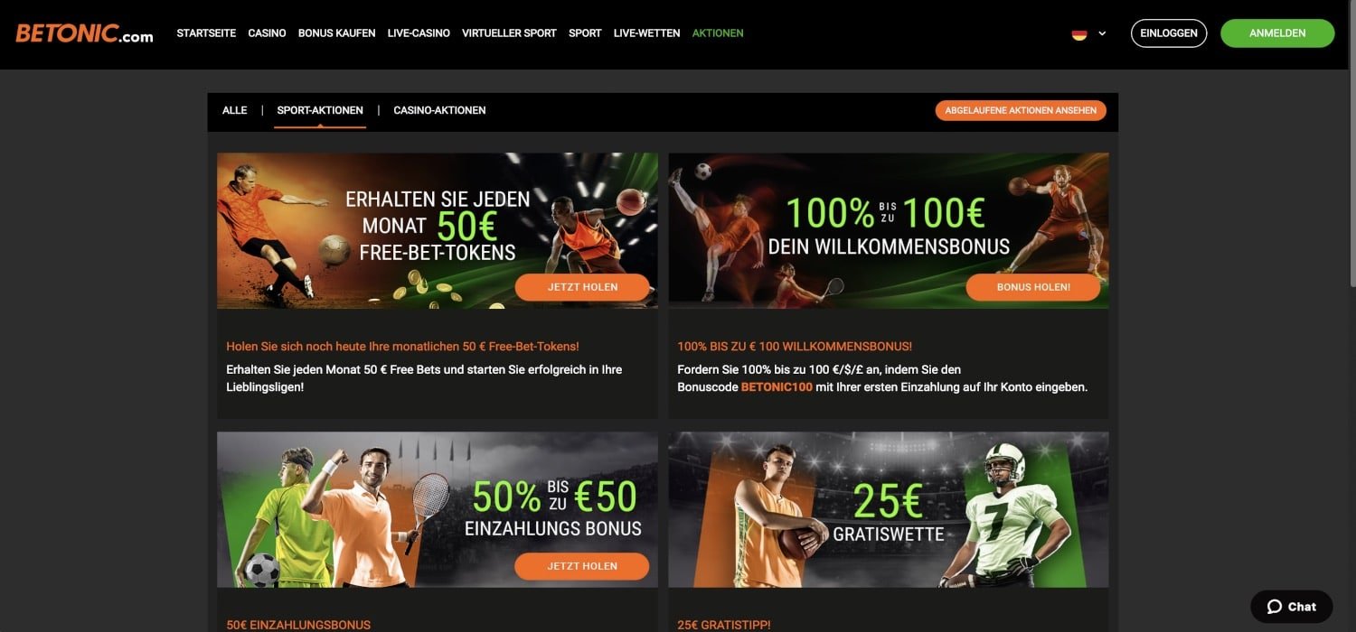 Betonic Bonus Aktionen