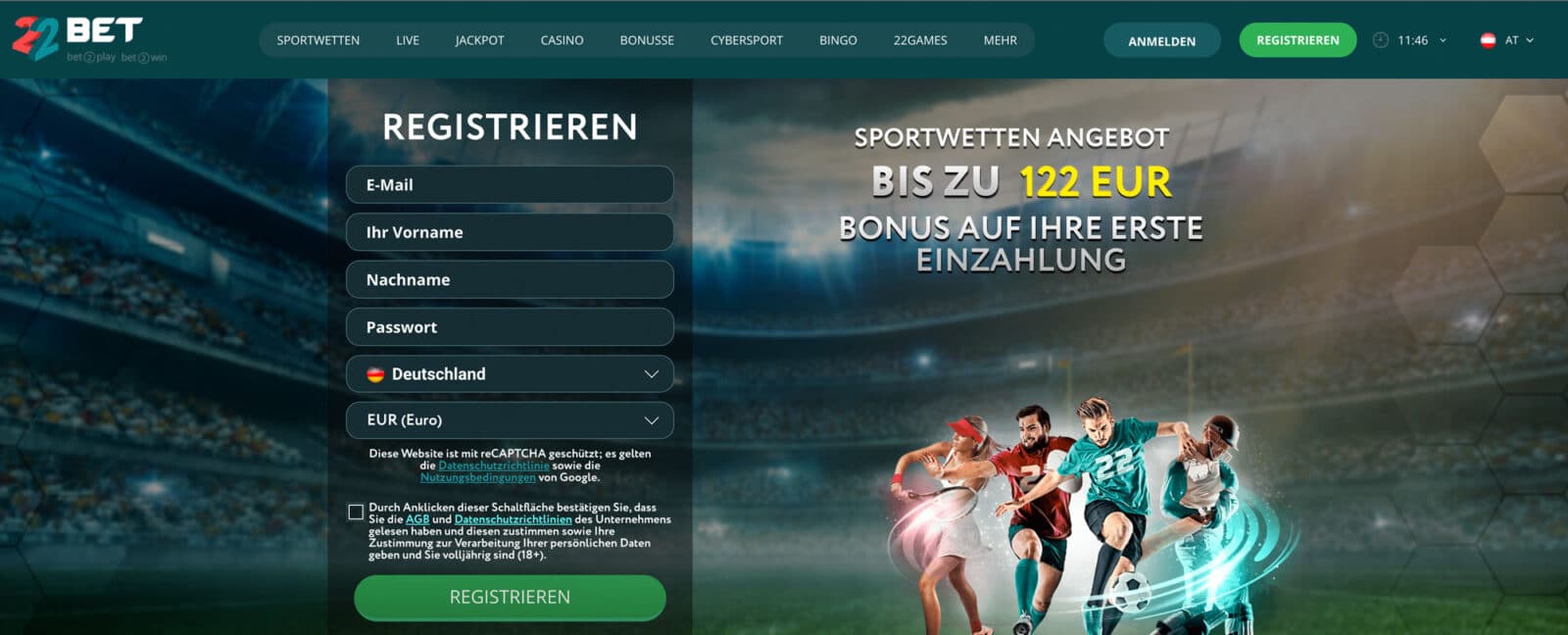 22Bet Bonus