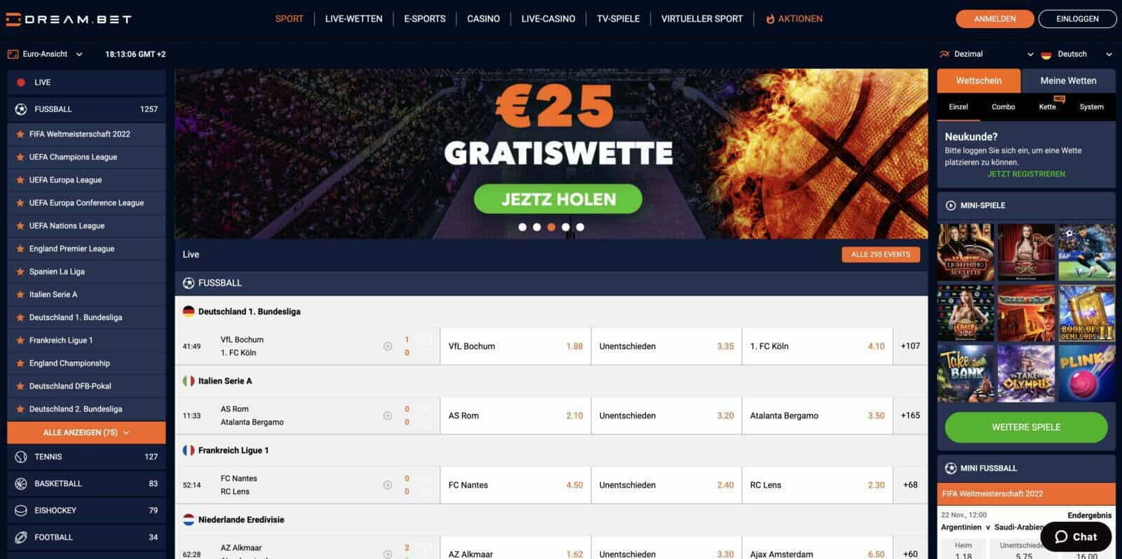 Dream.Bet Sportwetten