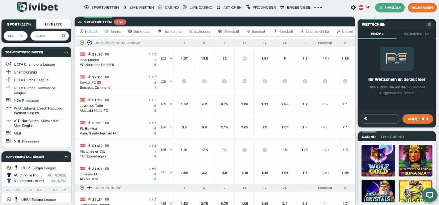 Ivibet Fußball Wetten