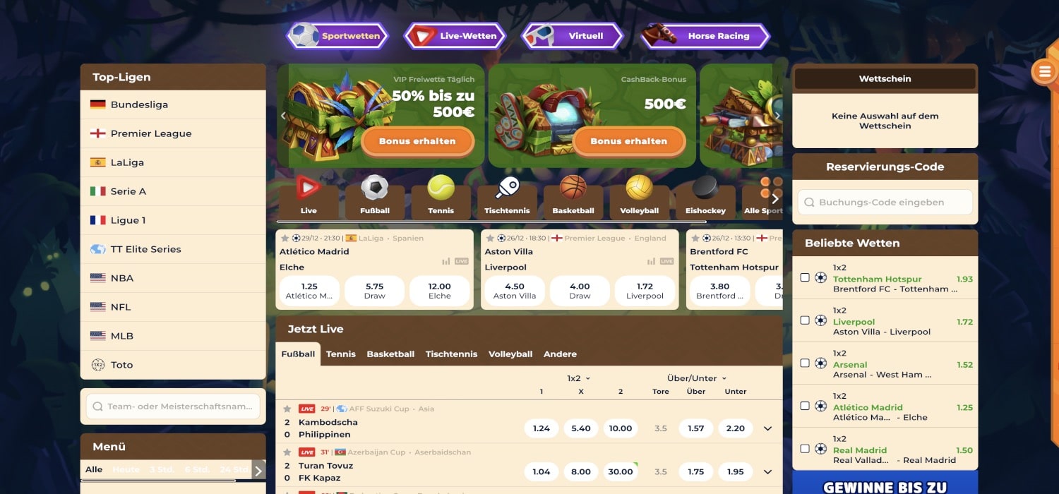 Wazamba Sportwetten