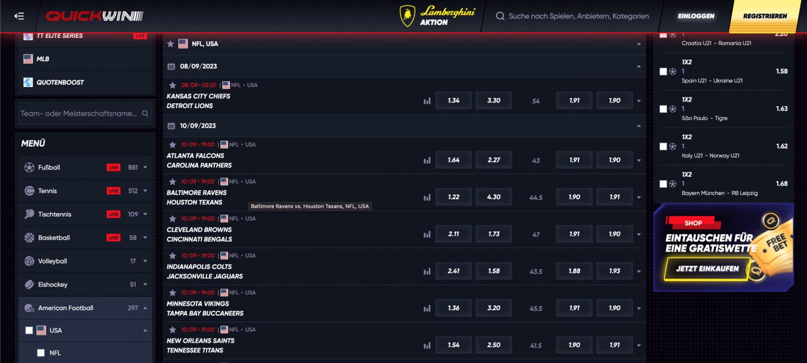 NFL Wetten