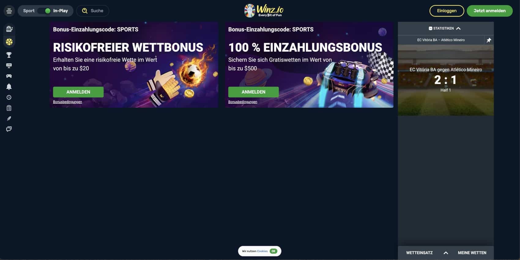 Winz.io Aktionen