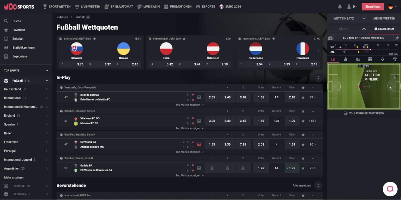 Woo Sports Fussballwetten