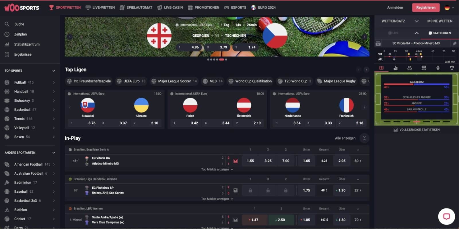 Woo Sports Sportwetten