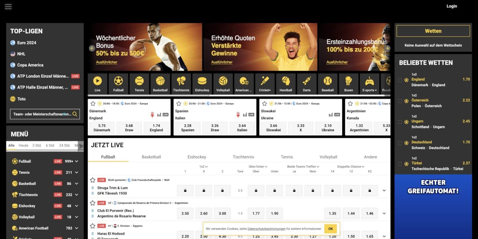 ZetCasino Sportwetten