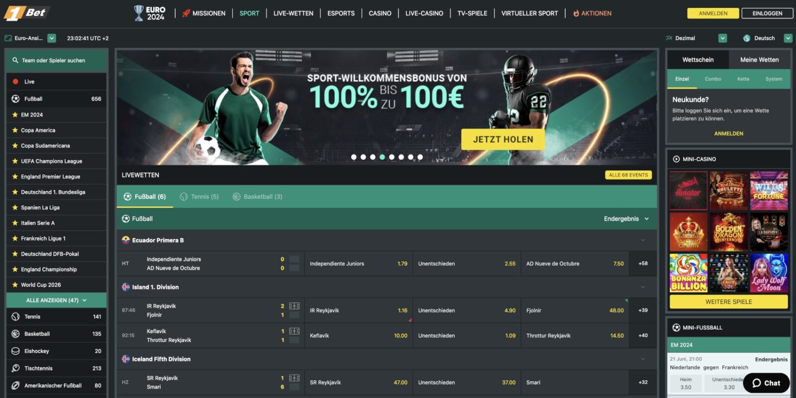 1Bet Sportwetten