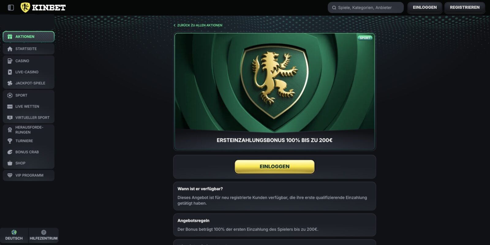 Kinbet Bonus