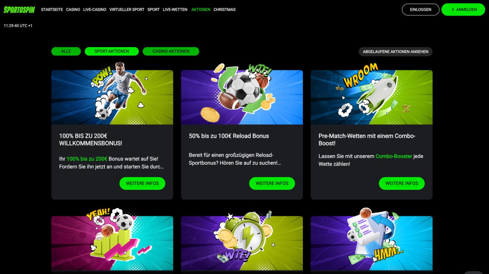 Sportospins Sportwetten Bonus