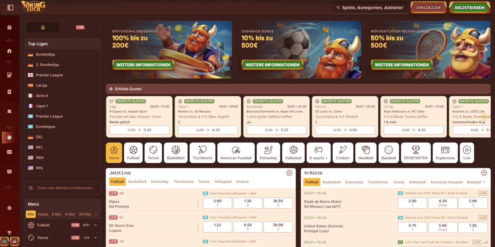 VikingLuck Sportwetten