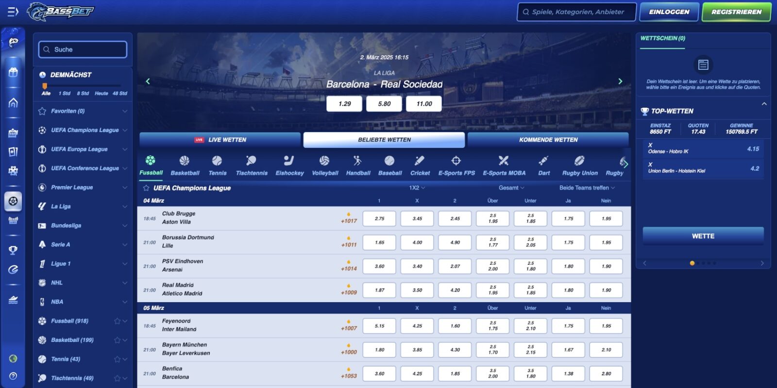 BassBet Sportwetten