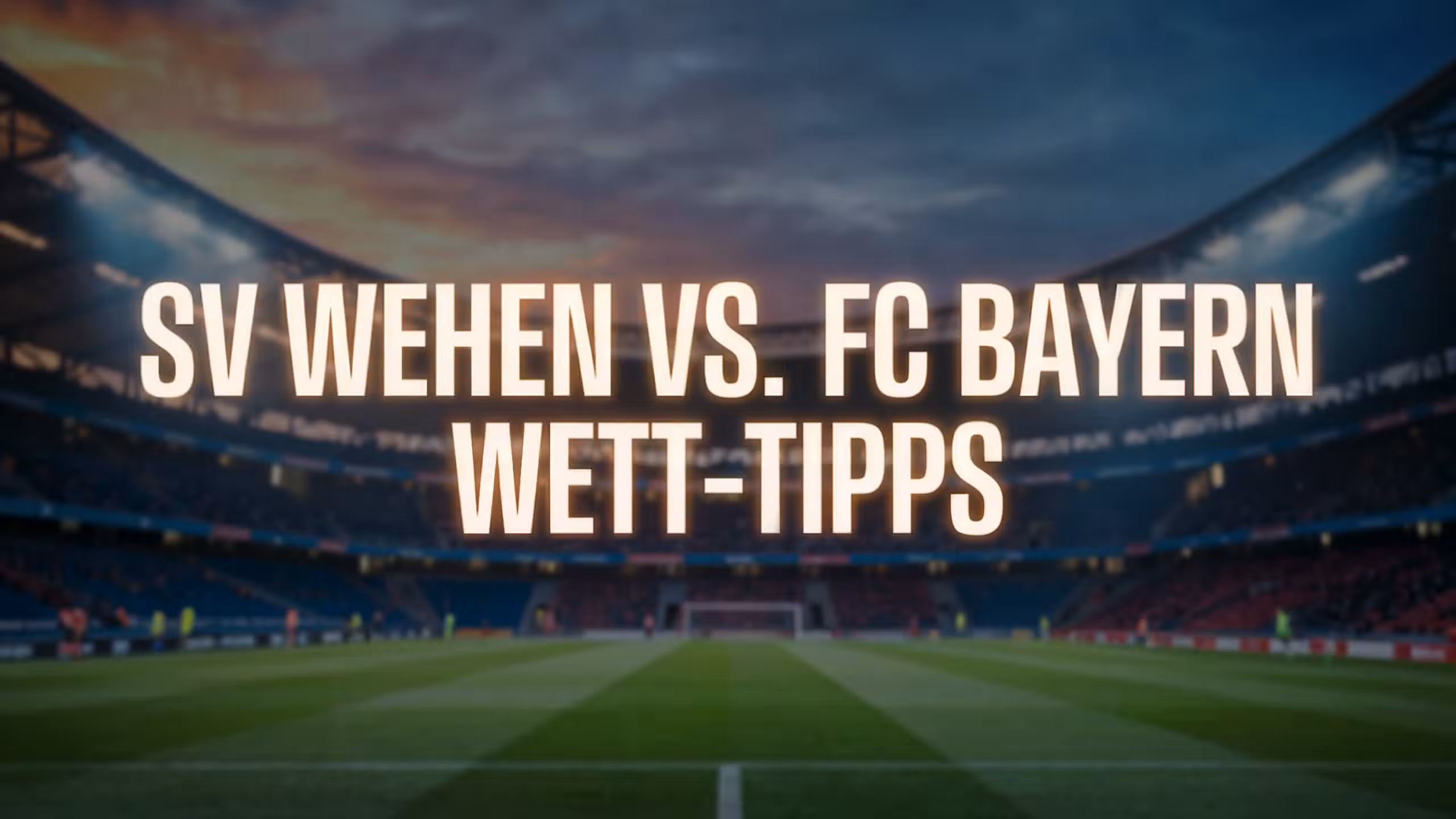 SV Wehen – FC Bayern Wett-Tipps und Prognose | 27.08.2025
